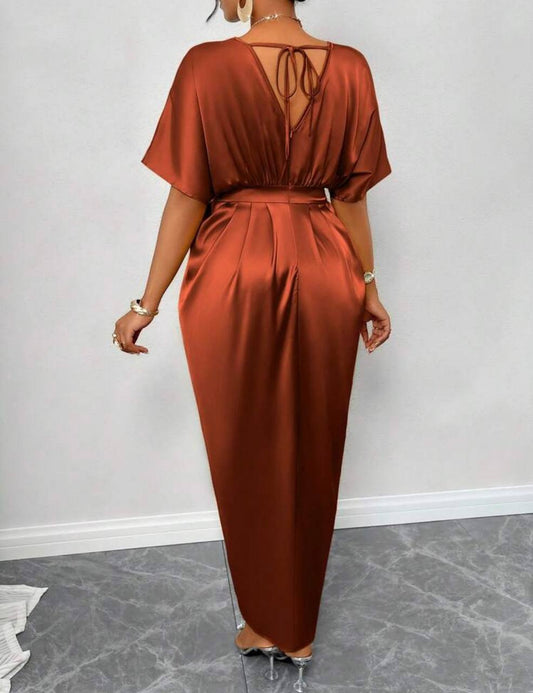 Robe d’hôtesse brique